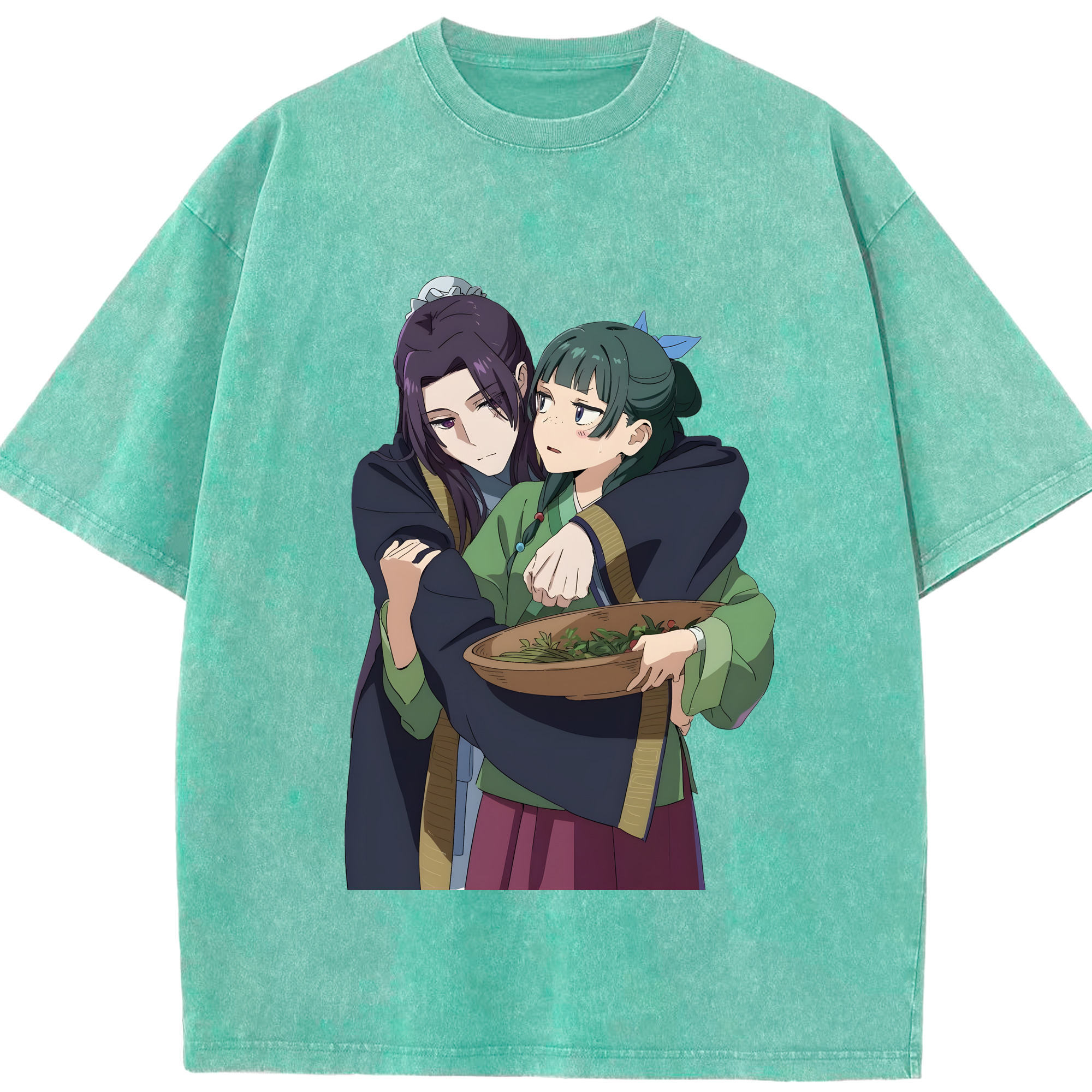 （画像用） 薬屋のひとりごと The Apothecary Diaries 綿100% ヴィンテージ風 半袖Tシャツ（フロントプリント）